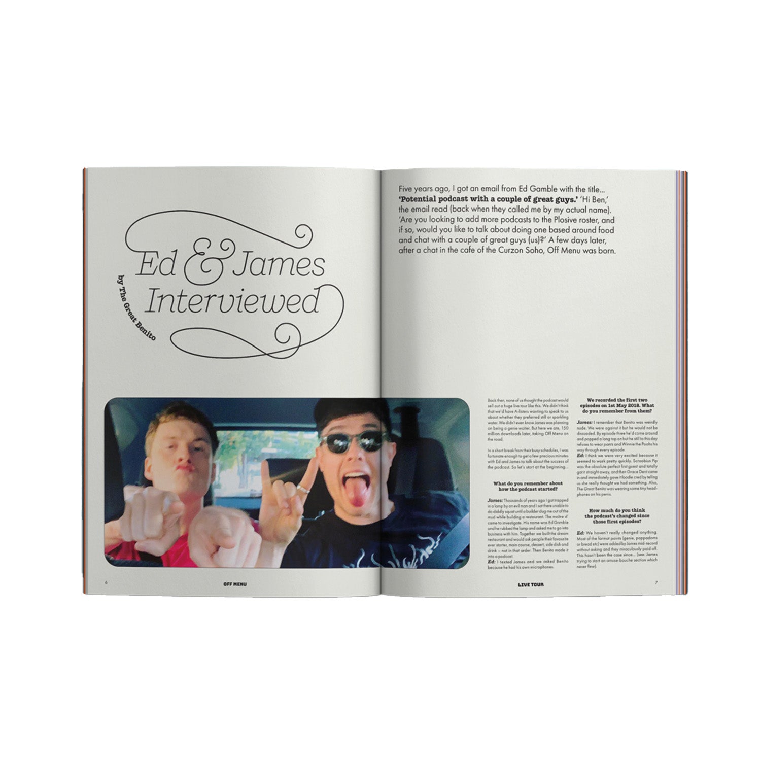 Off Menu: Live – The Official Programme - OFF MENU SHOP
